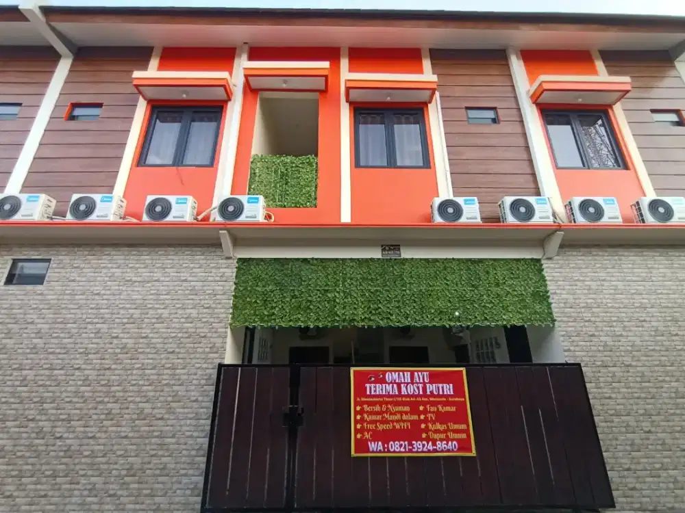kost putri baru OMAH AYU siwalankerto dekat petra