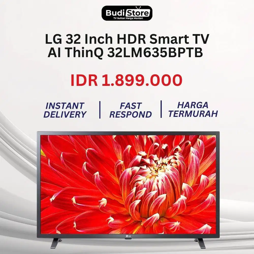 LG 32 Inch HDR Smart TV AI ThinQ 32LM635BPTB
