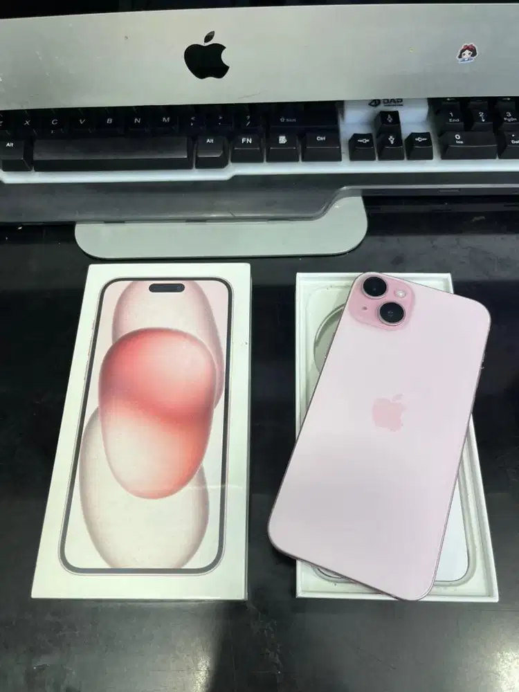 Iphone 15 Plus 256gb pink ibox original fullset second
