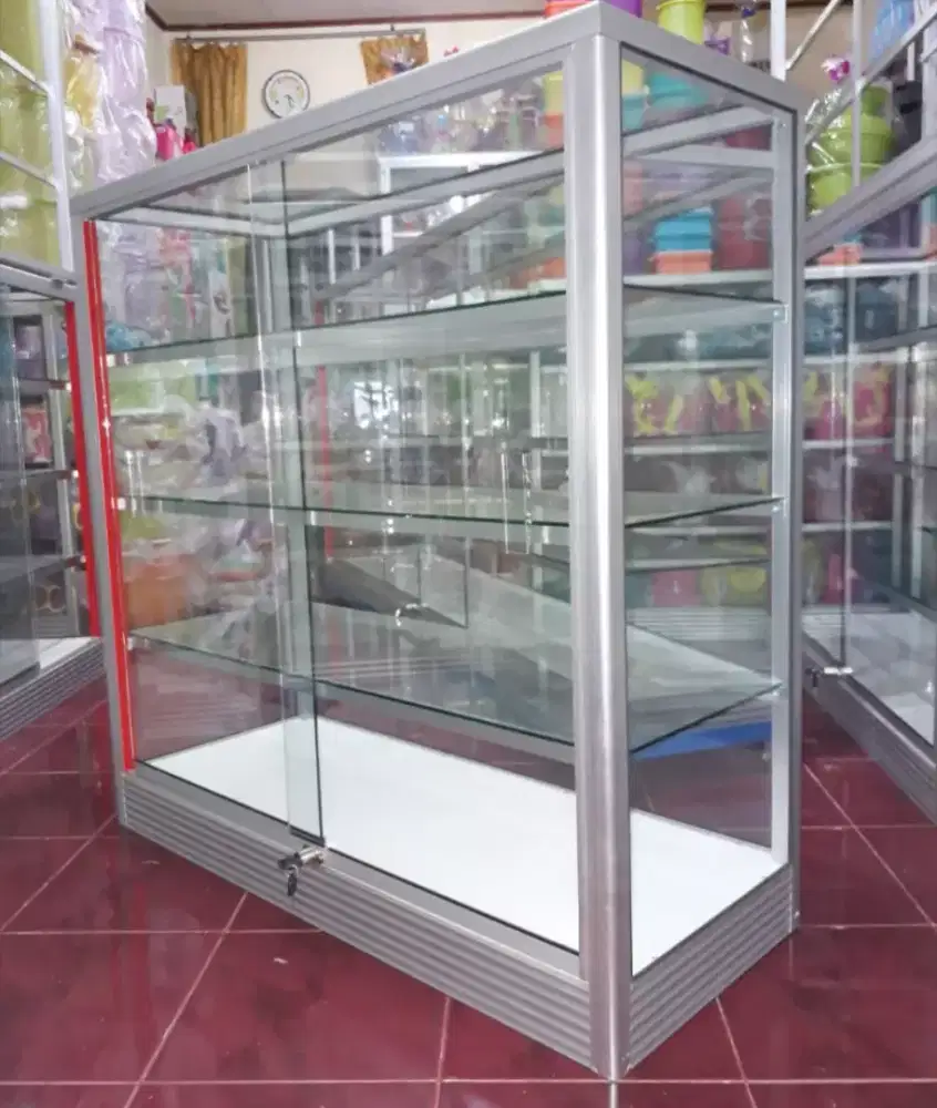 Etalase Panjang 1Mx1M Barang Bagus Siap Kirim