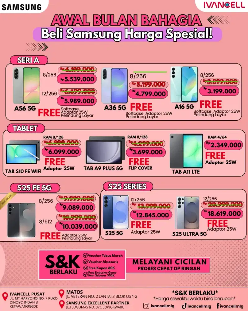 SAMSUNG A56 RAM 8/256 NEW FREE ADAPTER ORI