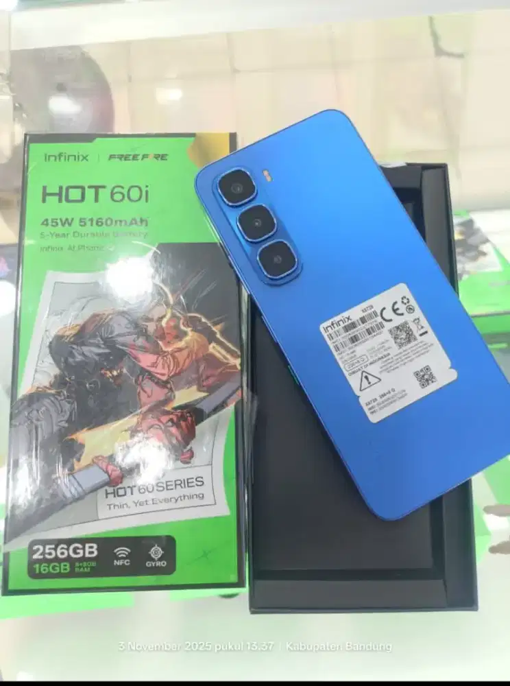 Infinix hot 60i 8+8/256 garansi resmi