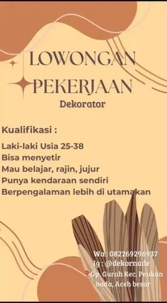 Lowongan pekerjaan