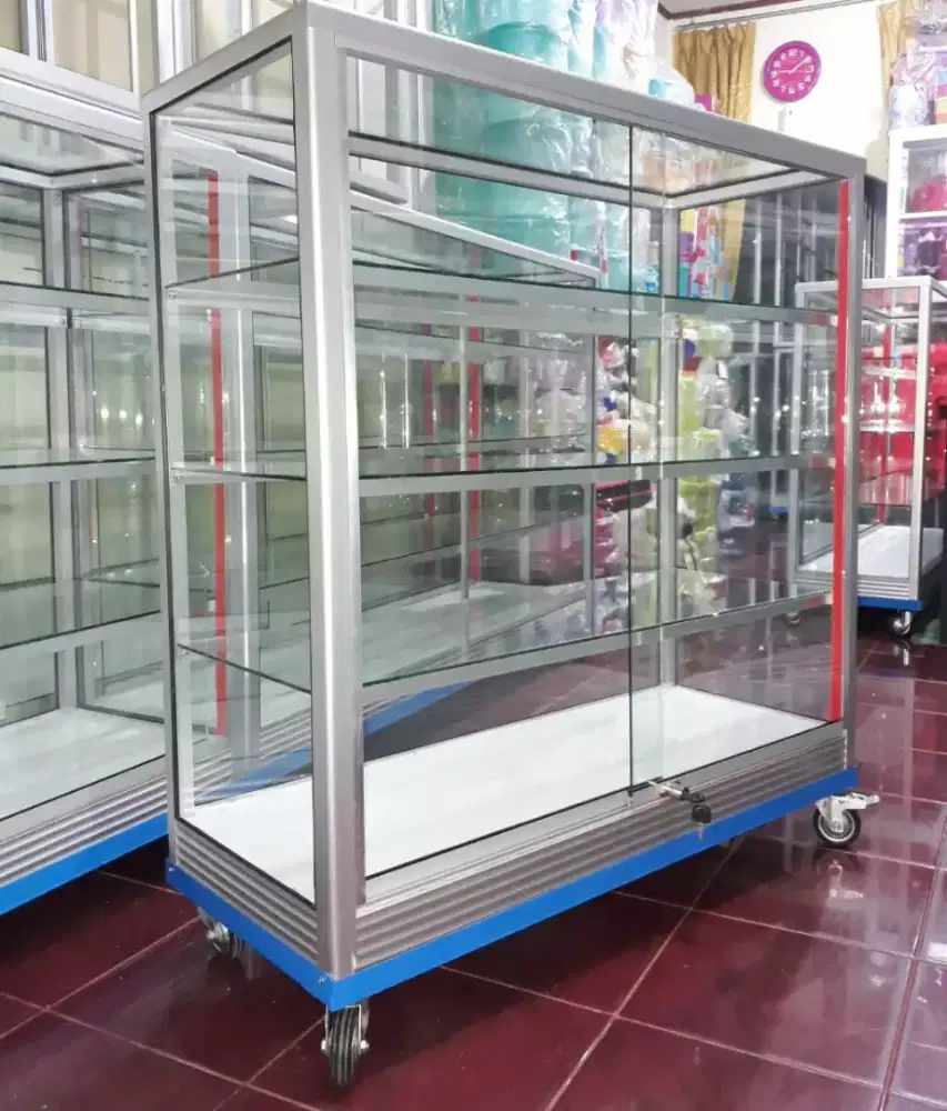 Etalase Warung 1 Meter Sudah Pakai RODA