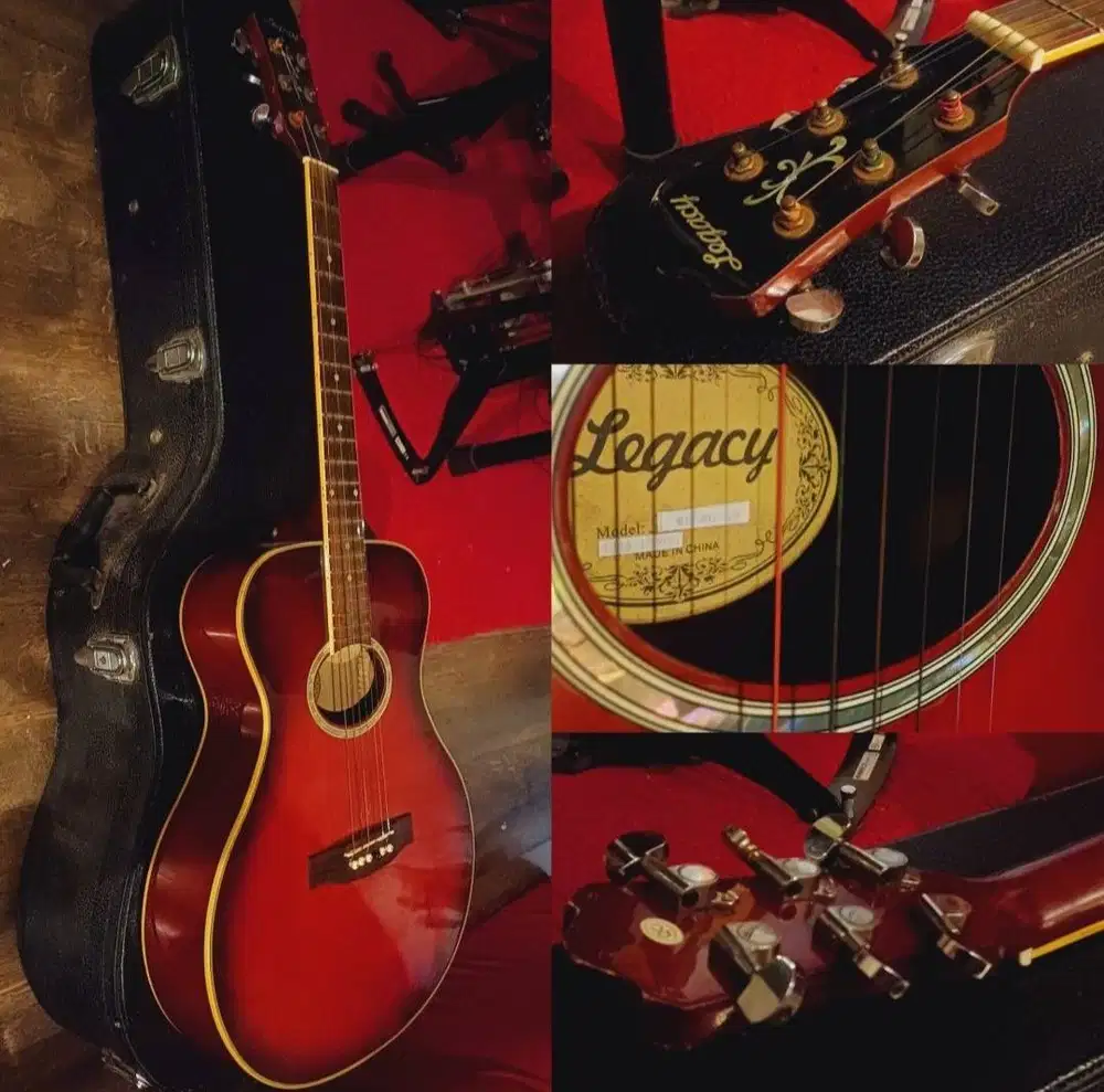 Gitar Ceper Empuk Legacy Import Made in China Tanam Baja Senar Baru