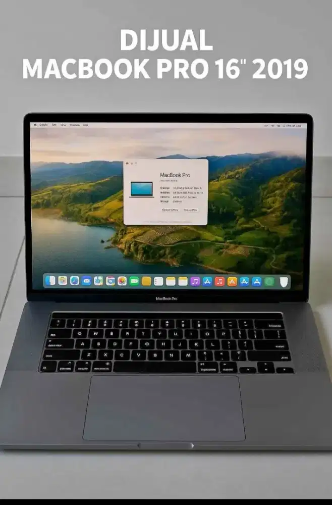 MacBook Pro 16 2019 TouchBar core i7 ram 16gb ssd 512 Dual VGA