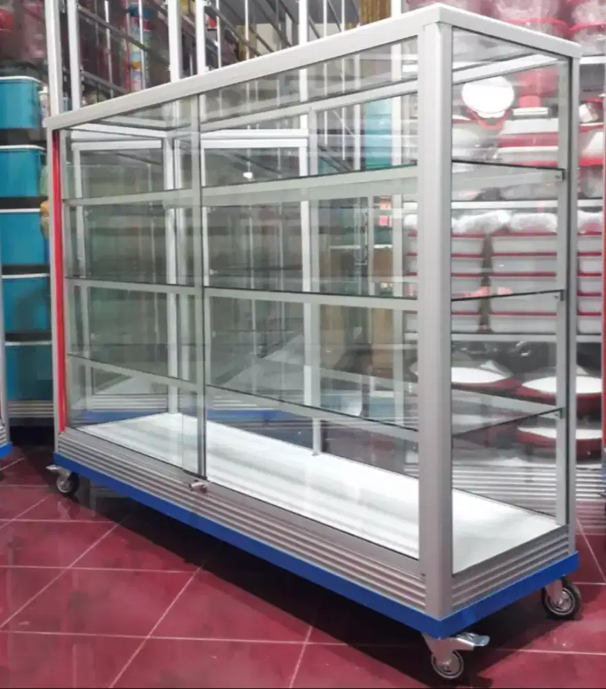 Etalase Toko 1,5 Meter ||Sudah Pakai Roda