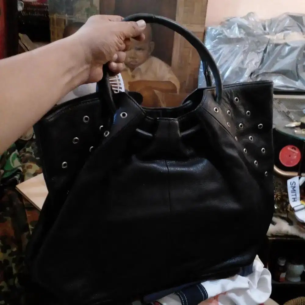 Tas kulit bottega venneta italy leather