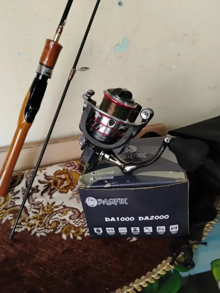 Joran Aquapro Burgos Reel Pasifik DA 1000 Senar Owner Broad Paket