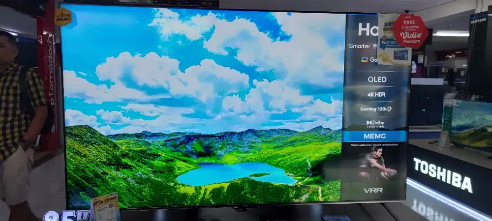 AQUA 85 INCH GOOGLE TV BISA KREDIT DP 0 BUNGA 0%