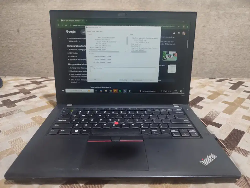 (Jual Cepat) Laptop Thinkpad T480 - Core i7 (Gen 8) - Ram 8 GB