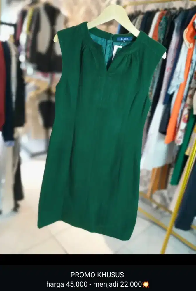 Dress Wanita Hijau Murah