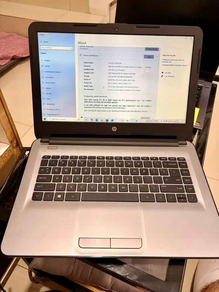 Jual Laptop HP 14 an015au