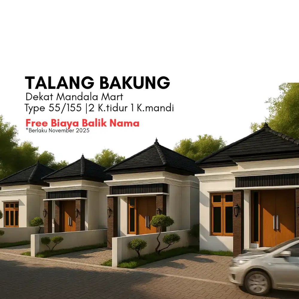 Rumah Type 55 di Talang Bakung Jambi