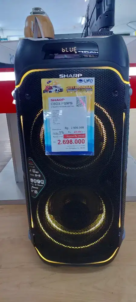 Speaker Portable Sharp Kredit Tanpa DP Syarat KTP