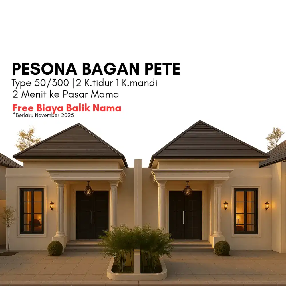 Rumah 1 lantai di Bagan Pete Jambi