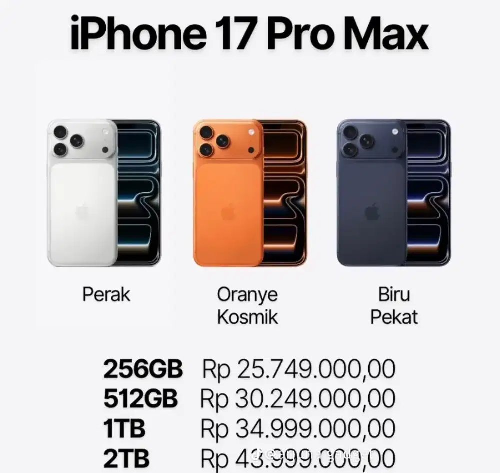 Cicilan iPhone 17 series
