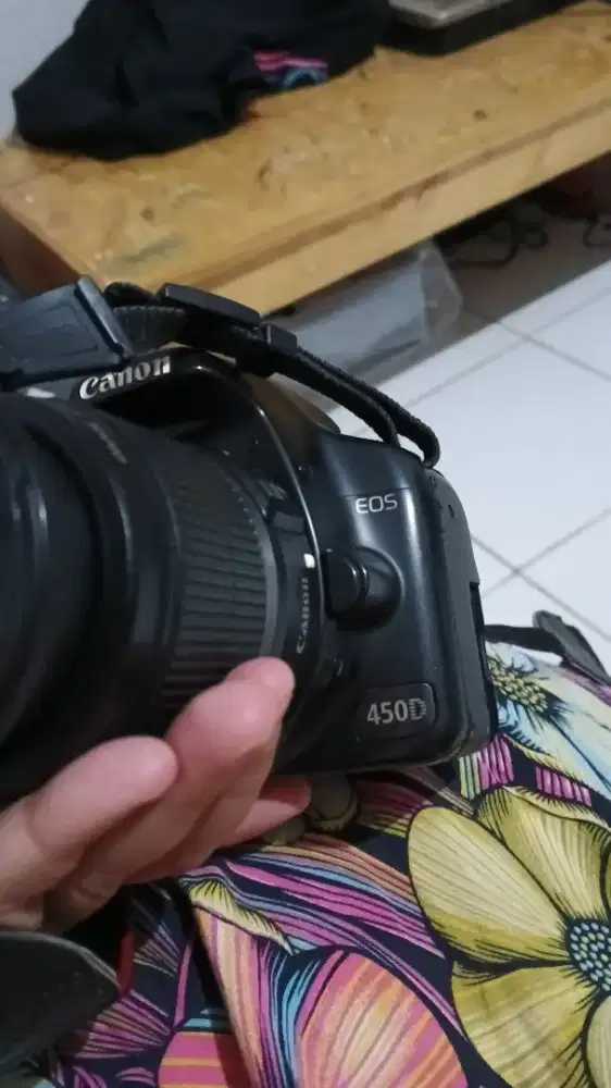 KAMERA KIT DSLR 450D & LENSA FIX, SEMITELE