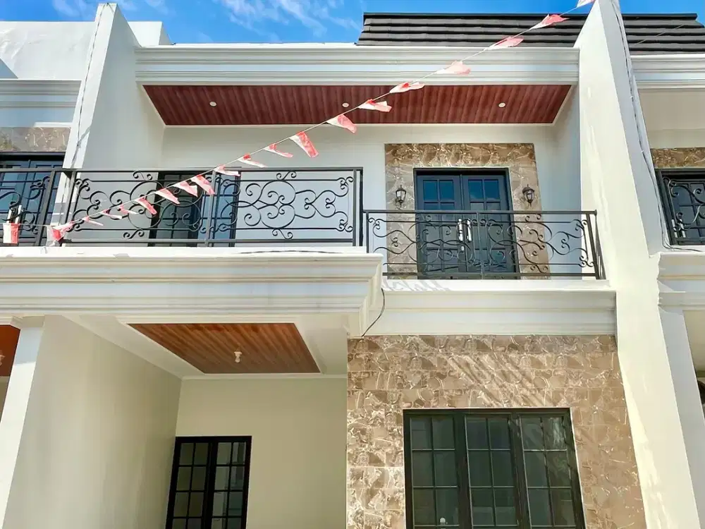 RUMAH MEWAH 2 LANTAI GAYA EROPA DALAM CLUSTER DEKAT TOL & LRT CIBUBUR