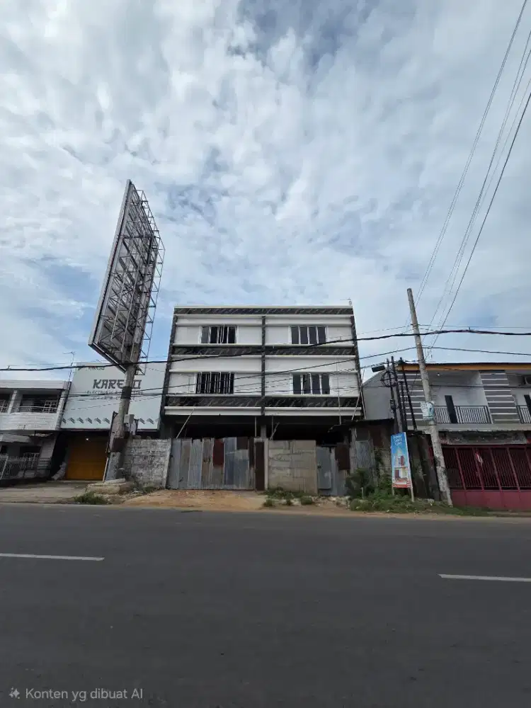 Disewakan ruko 2 petak..7.7x35 x 3lt / 1 ptk.jl K.h wahid hasyim gowa