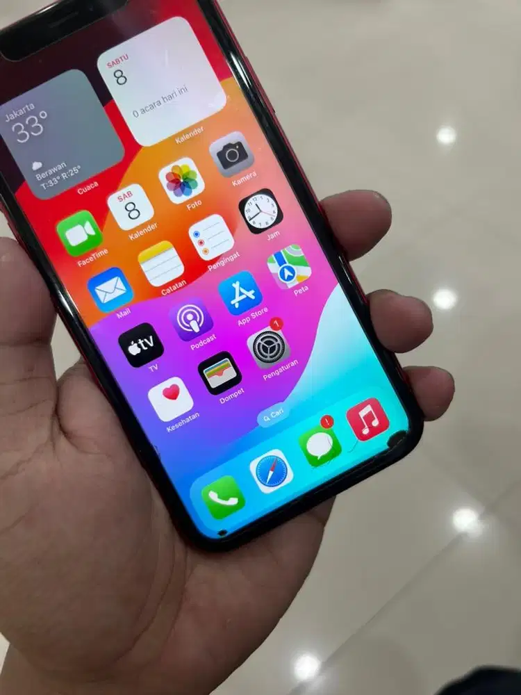 Iphone Xr 128GB fulset mulus mines lcd kek di foto dan ke blokir