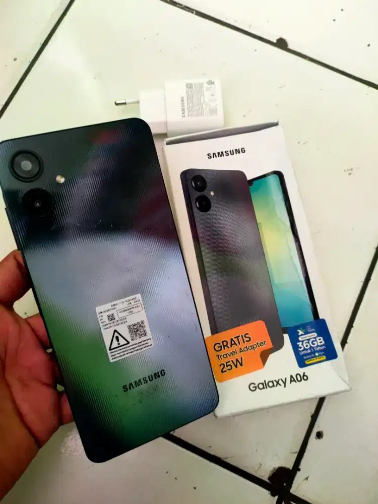 Samsung a06 ram 4/64 fullset no minus