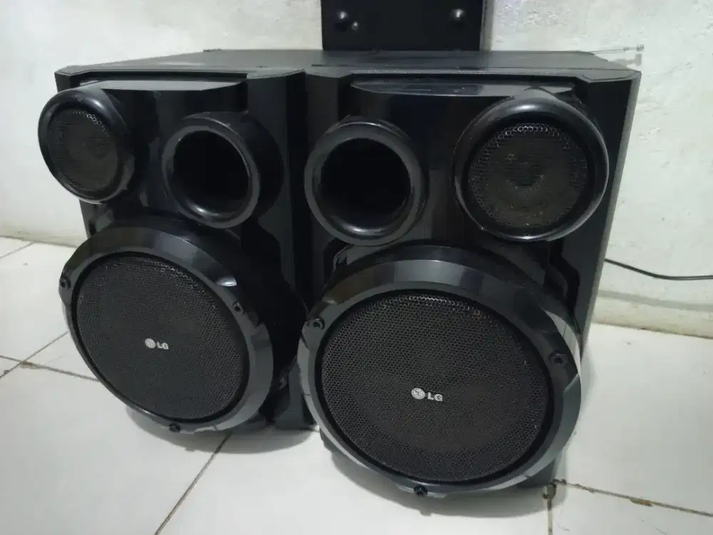 Speaker pasif LG bisa pakai compo atau ampli mini suara bas jos mantap