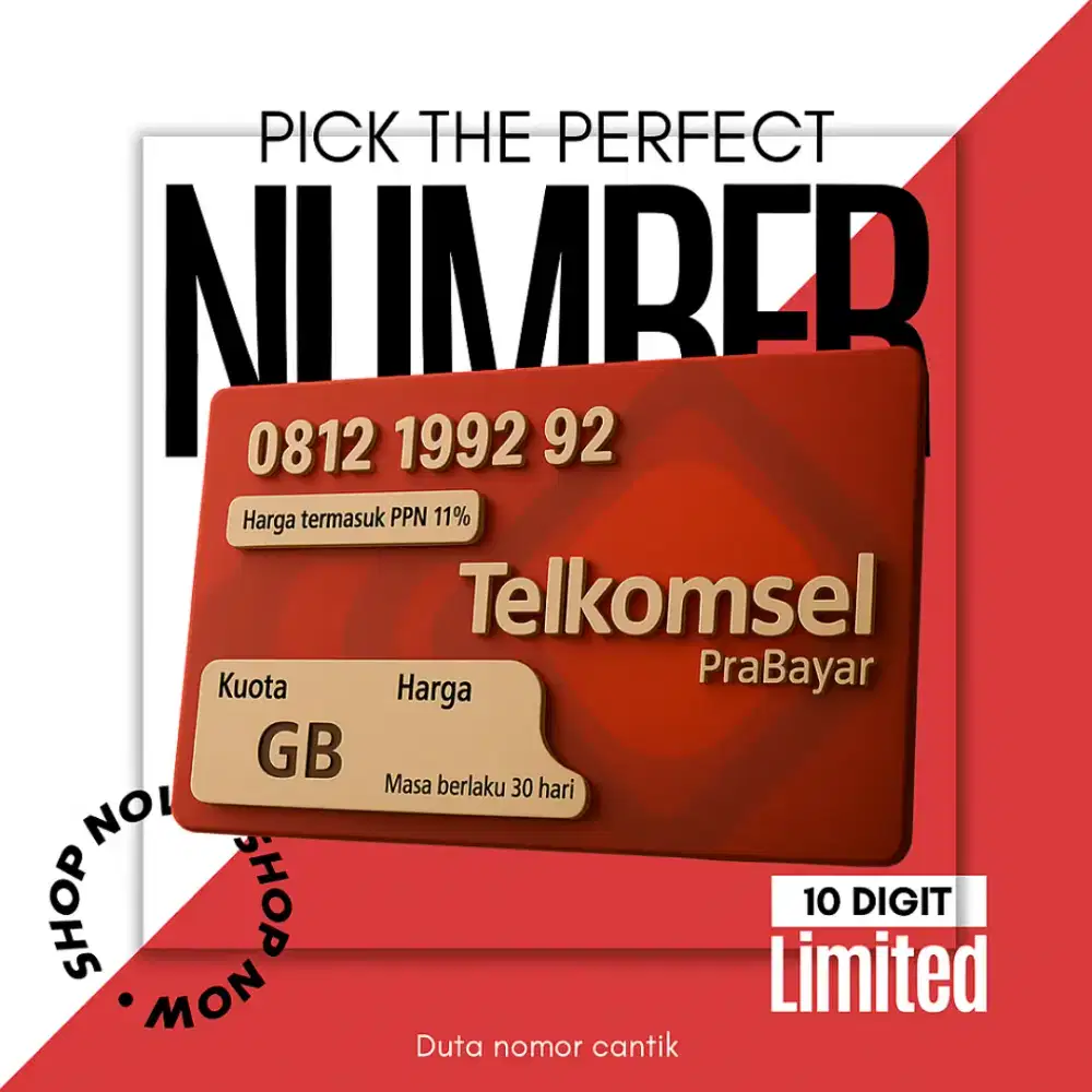 Kartu perdana 10 digit nomor cantik