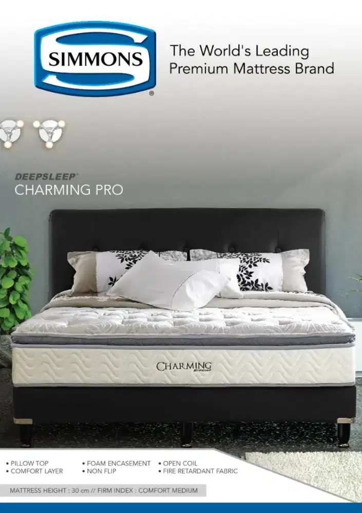 11 Kasur Simmons Charming Uk.160 Baru Jual Rugi Masih Segel