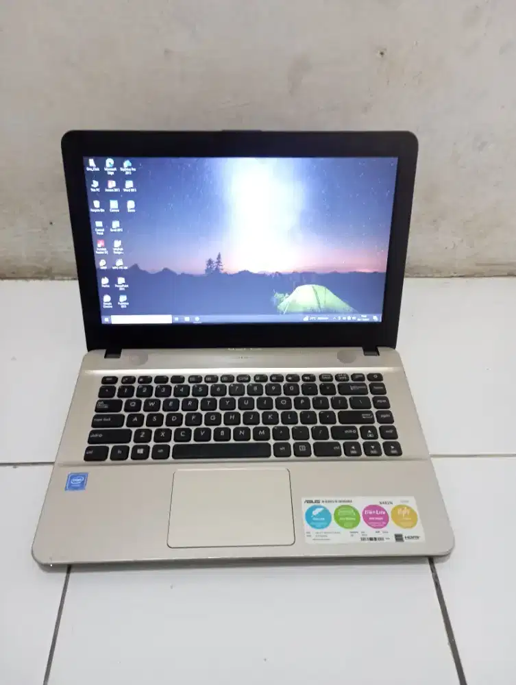 Laptop asus ram 4Gb windows 10-64bit siap pakai