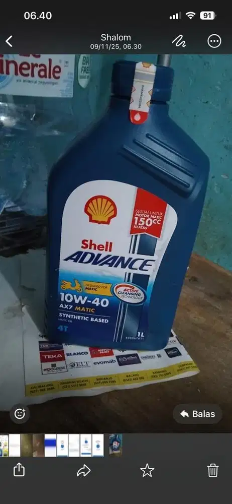 Oli shell 1 liter