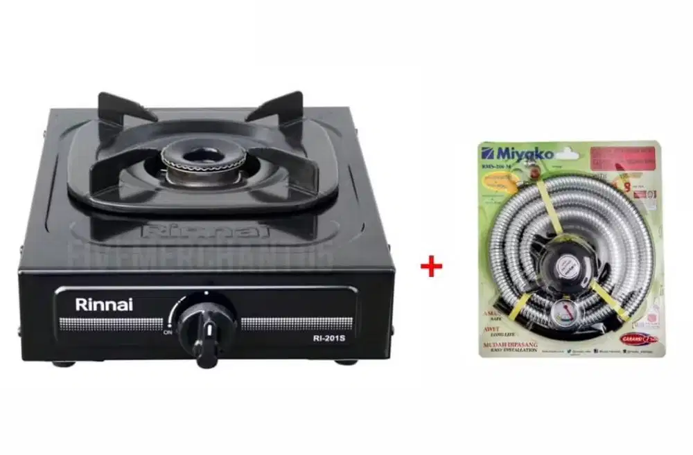 Kompor 1 Tungku Rinnai RI 201 S + Selang Regulator