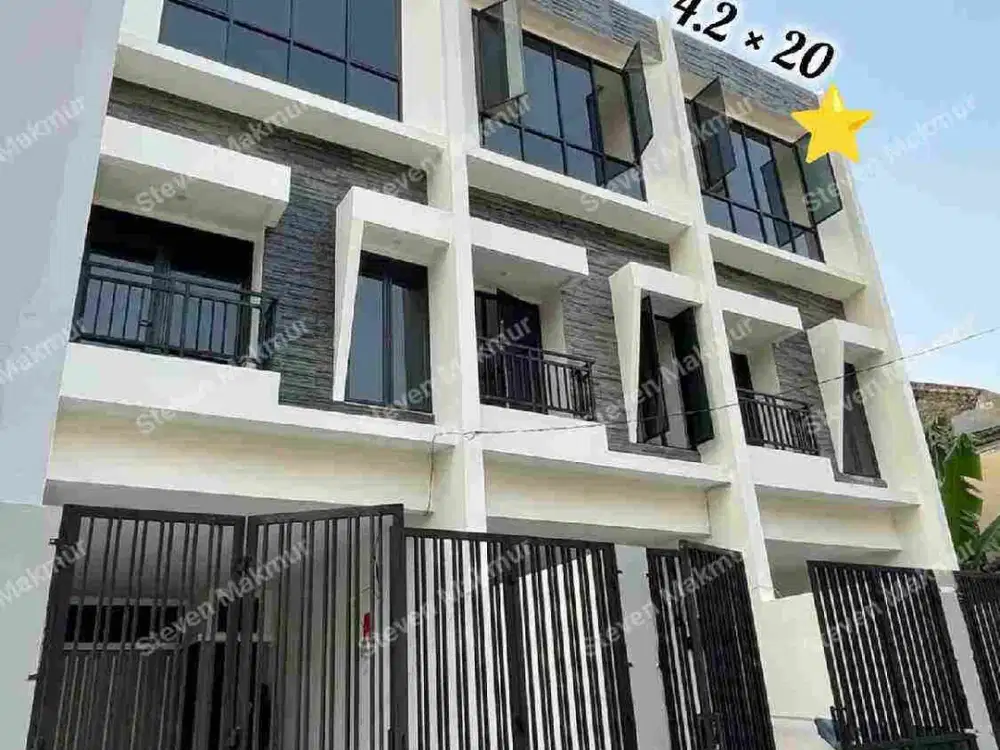 DIJUAL RUMAH BARU *4,2 x 20. BEBAS BANJIR. Kepa Duri, Jakarta Barat