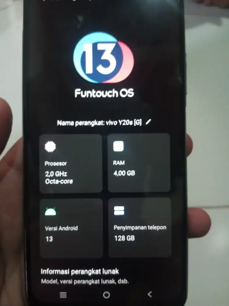 Vivo y20sg ram 4/128