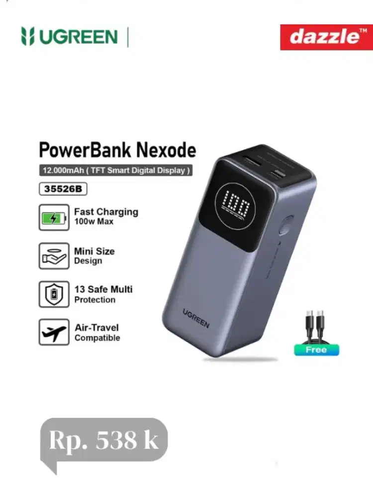 Ugreen powerbank Nexode 12K mAh