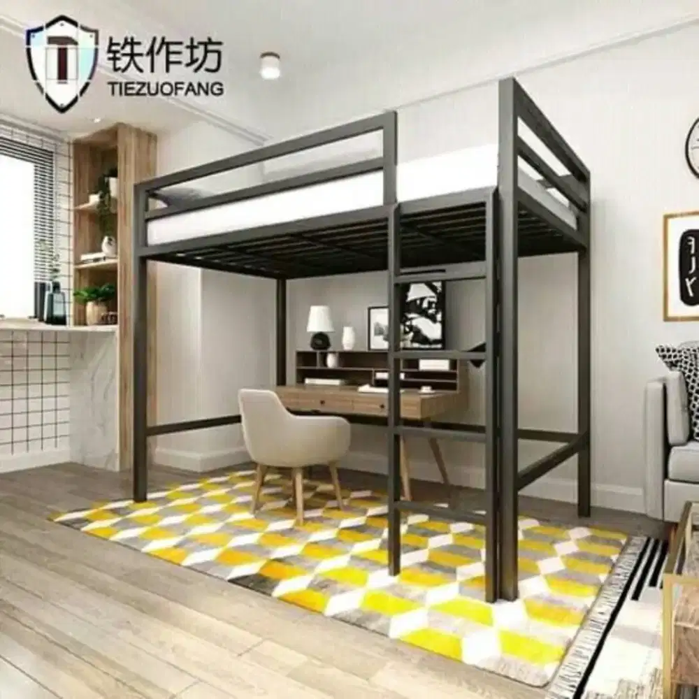 Dipan tingkat besi ranjang tingkat ranjang anak