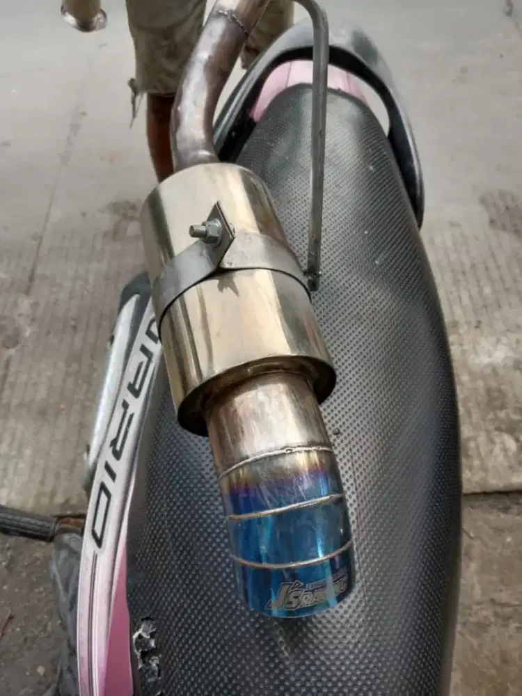Knalpot JS racing exhaust bekas rush konde