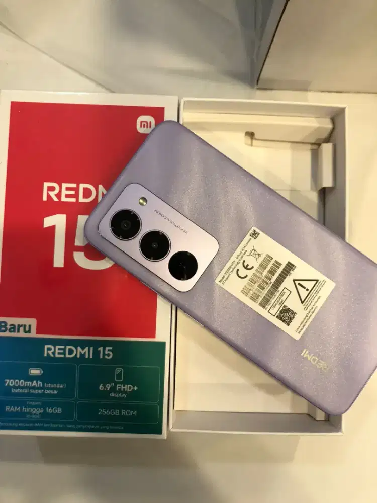 Redmi 15 8/256 nfc baterai 7000 mah