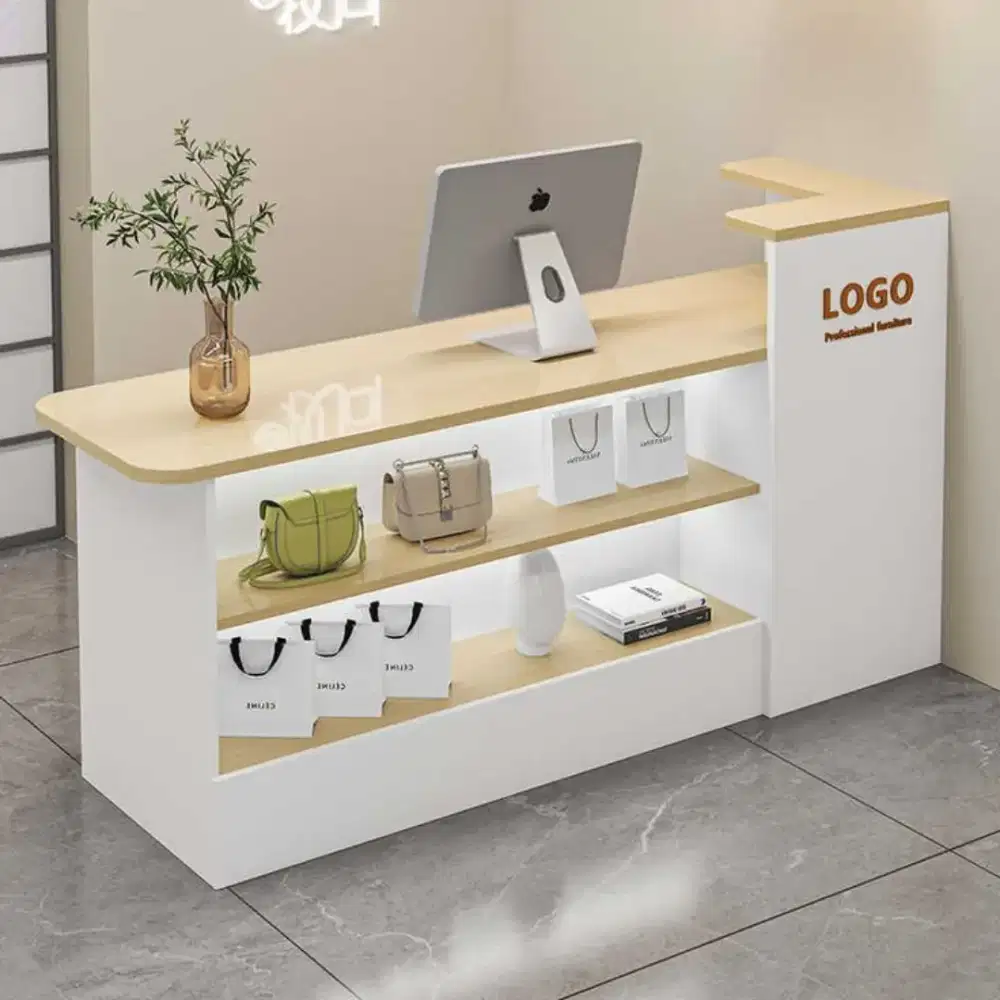 Meja kasir meja salon meja resepsionist meja pendaftaran