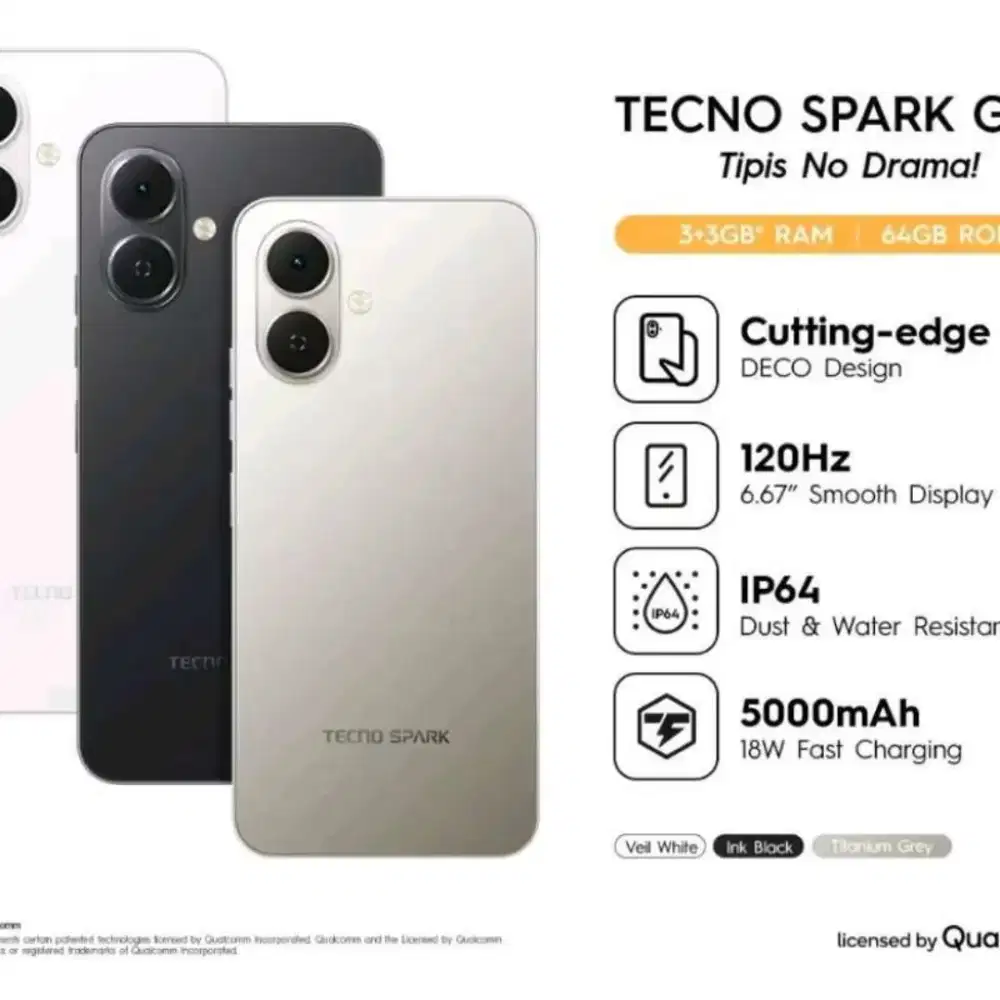 tecno spark go 2 3/64