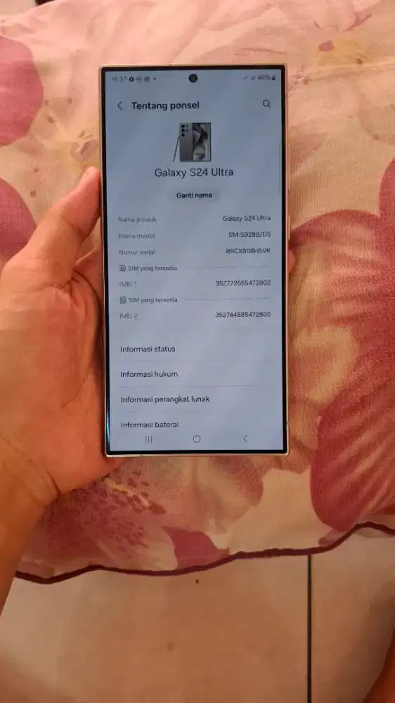 samsung s24 ultra 12/256 resmi sein mulus nominus unit only