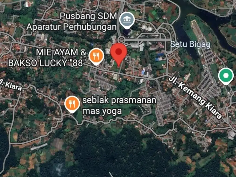 Jual tanah SHM di Pabuaran Kemang Bogor luas 1483 m2