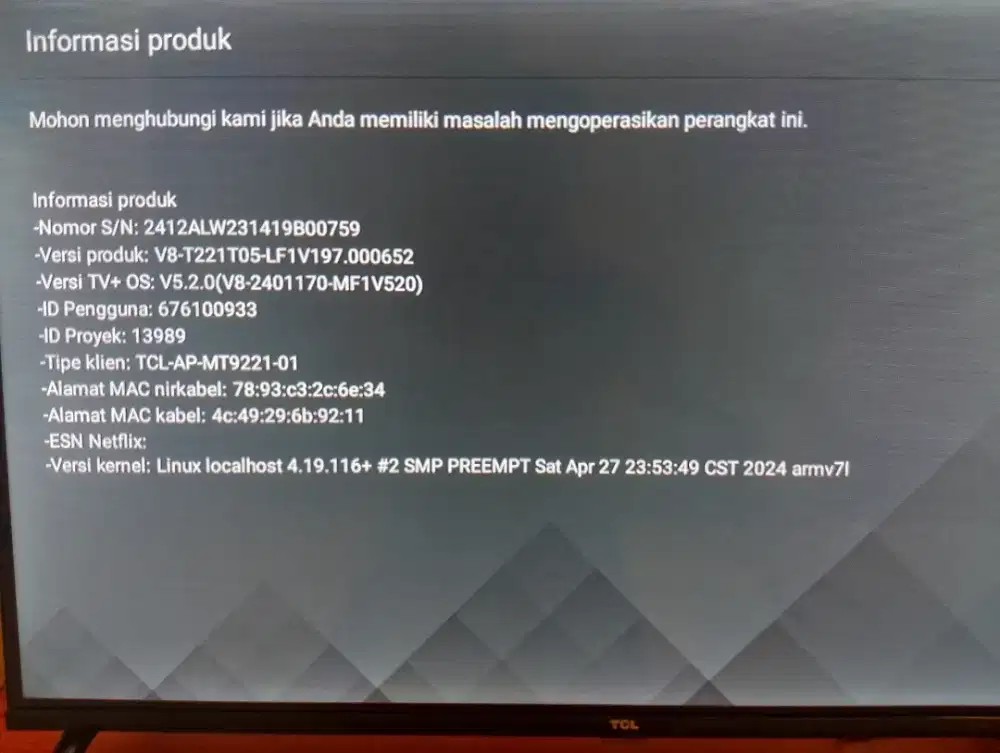 TCL 32 inch Smart android tv