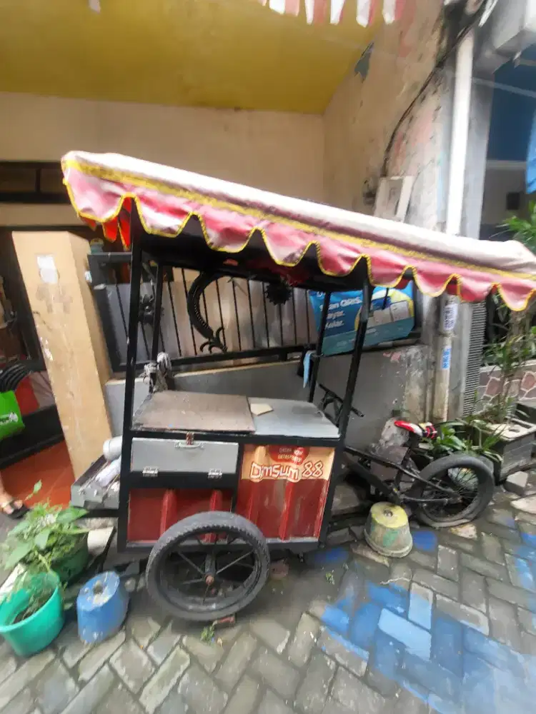 Jual rombong keliling full besi