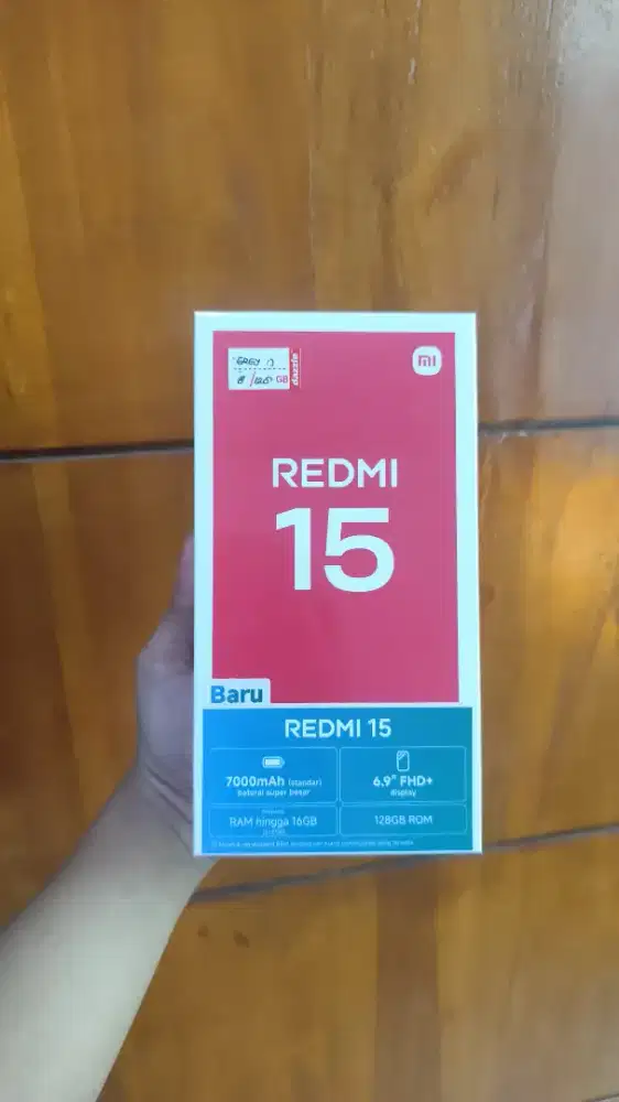 PROMO TERMURAH REDMI 15  8/256 NEW SEGEL