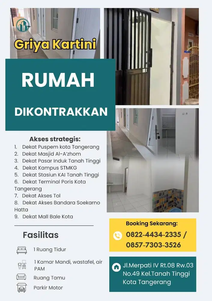 Rumah di Kontrakan 3 Petak