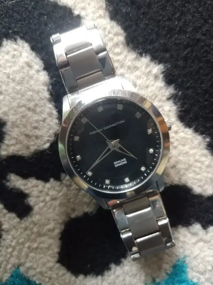 French connection time FC1136BM  genuin diamond original