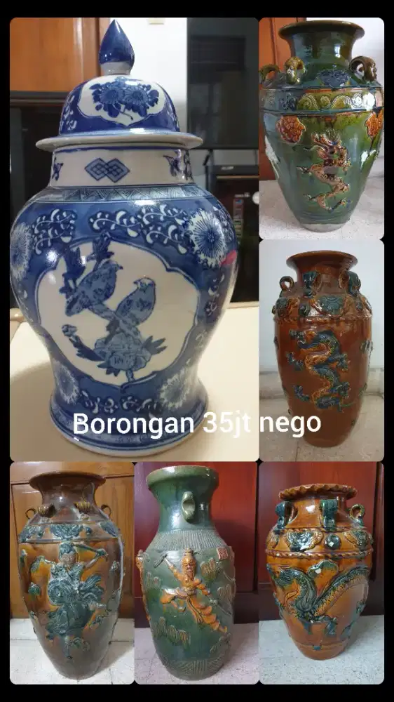 Dijual borongan guci antik simpanan