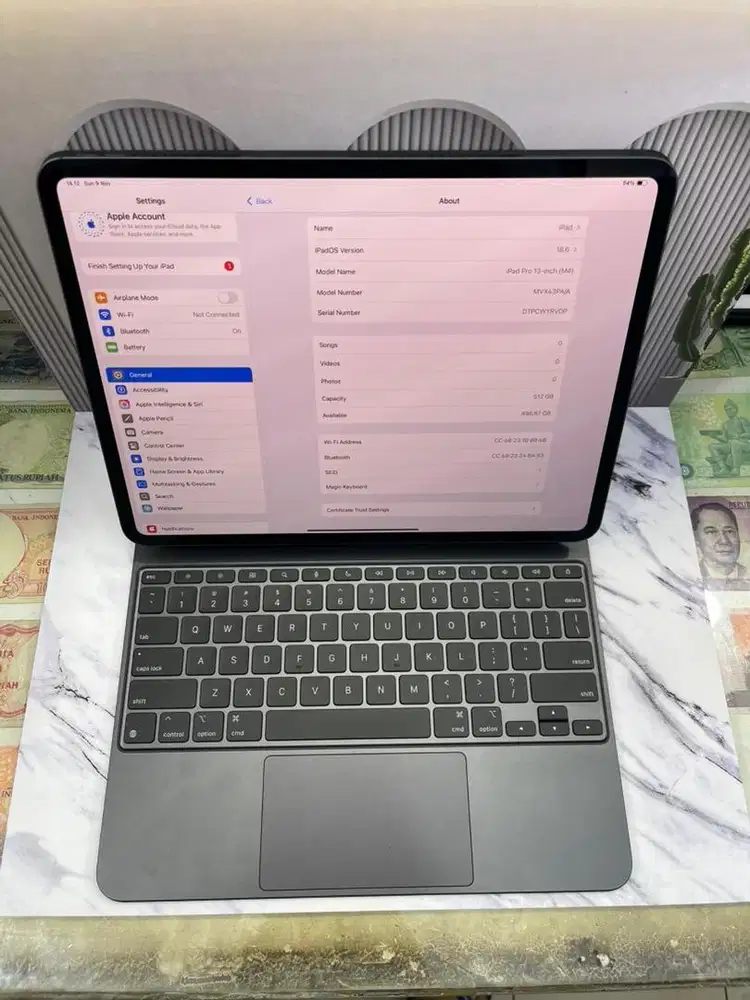 Apple iPad pro M4 13 inch 512GB iBox + magic keyboard