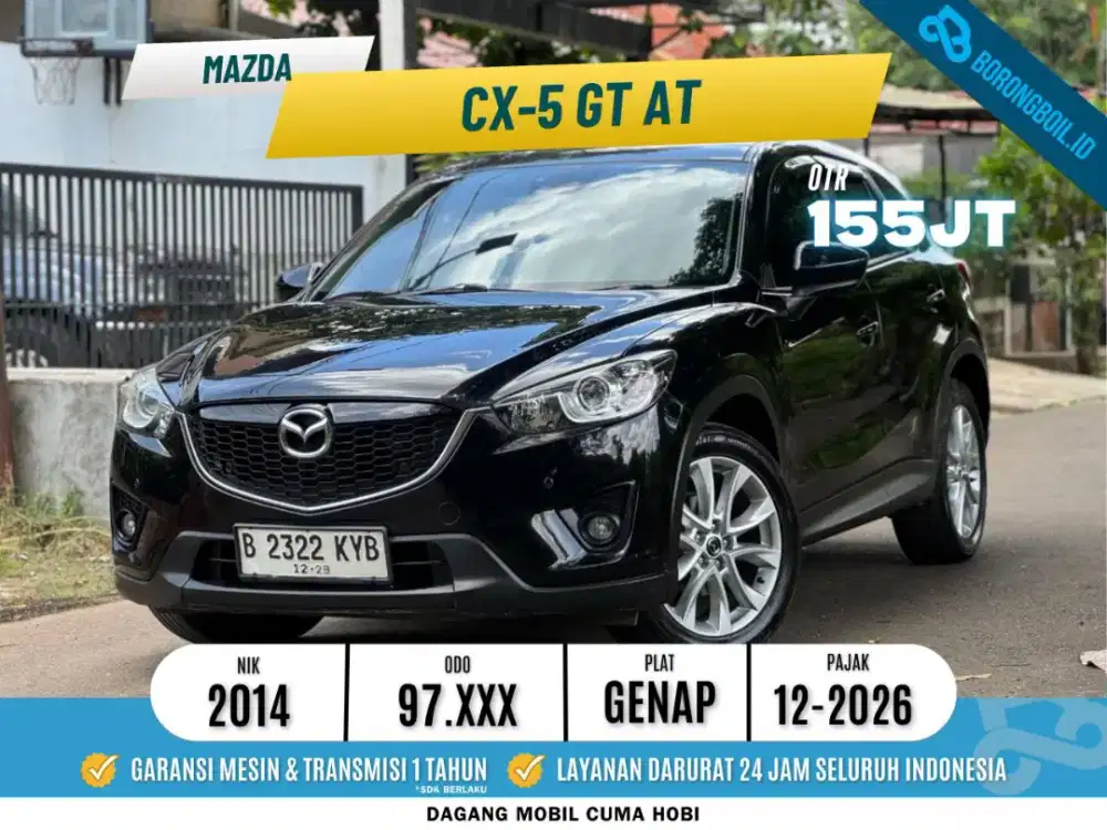 Mazda CX5 2.5 Grand Touring AT 2014 Hitam SIAP PAKAI